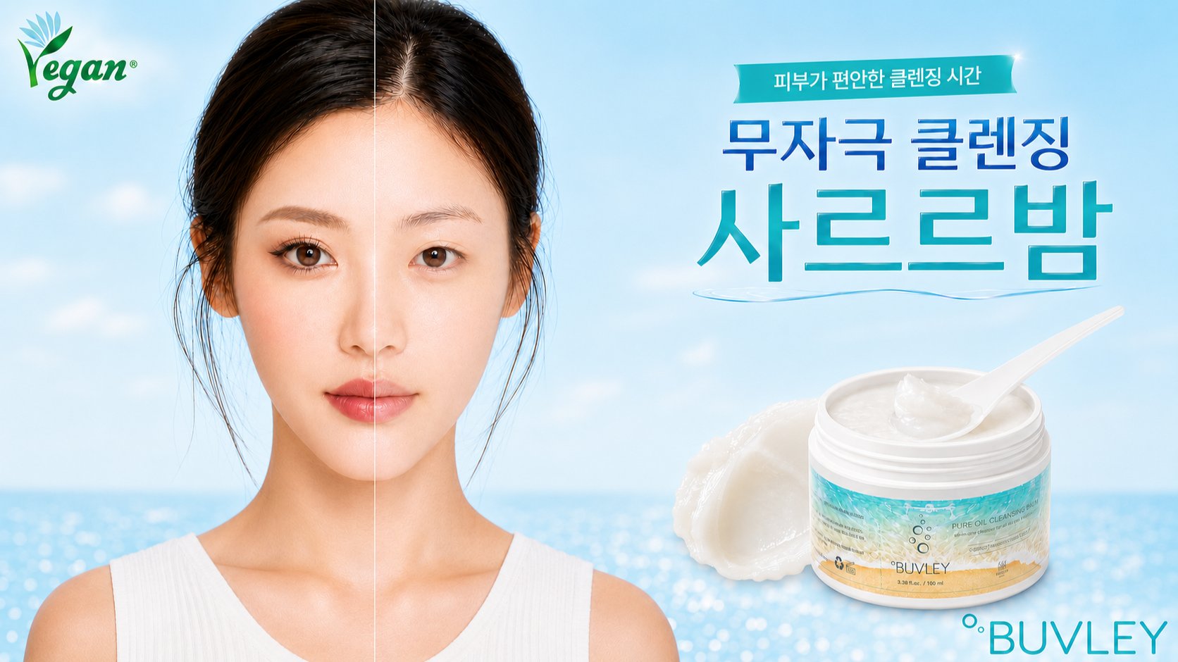 진한 화장부터 모공 속 노폐물까지, 자극 부담 없이 사르르 비건 클렌징밤