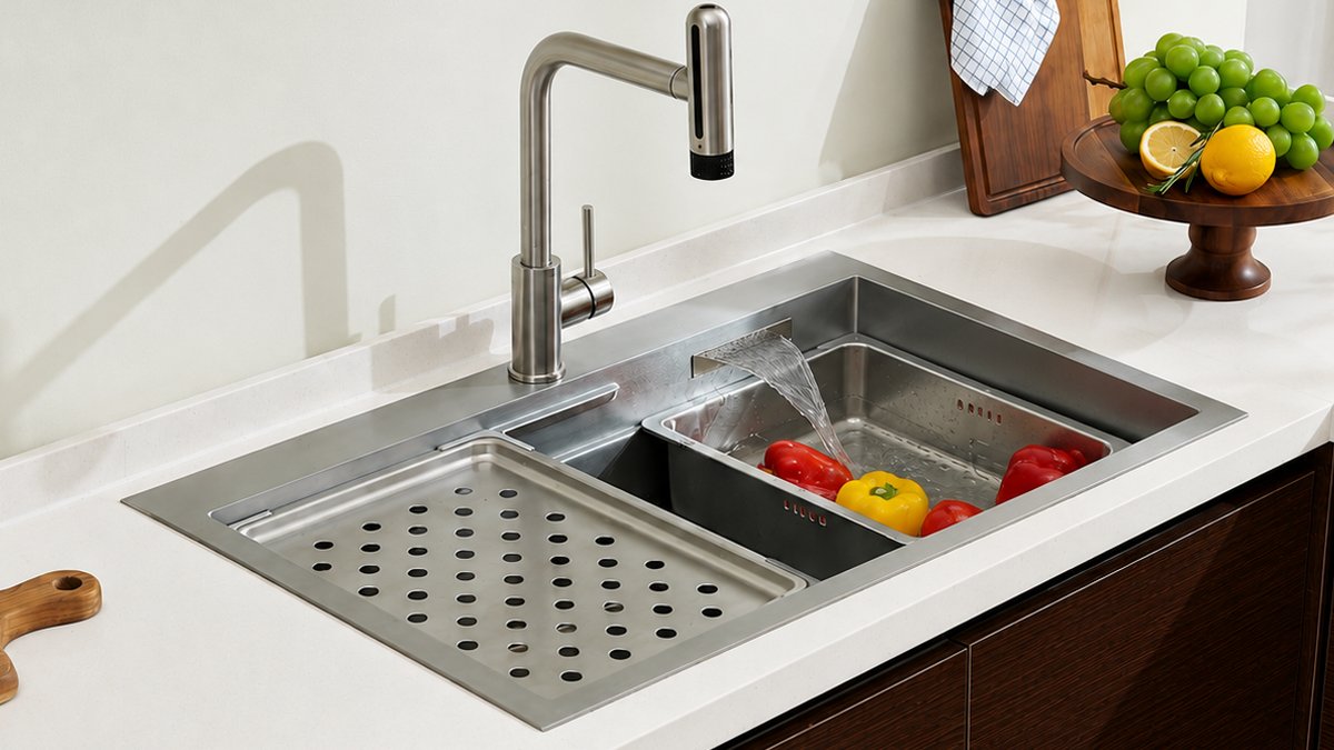 Hands-Free Convenience with the Serio 2L Layered Sink Bowl