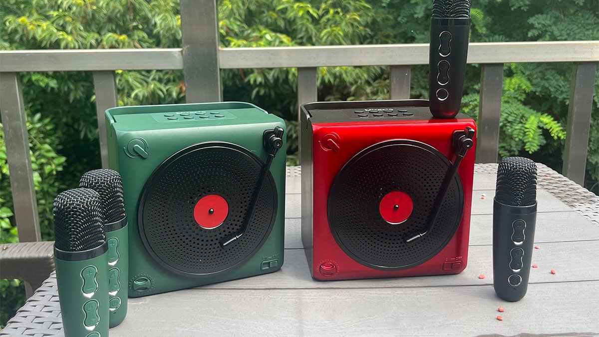 [ポータブルカラオケ]どこでも手軽に楽しめる携帯型Bluetoothカラオケ＆マイク