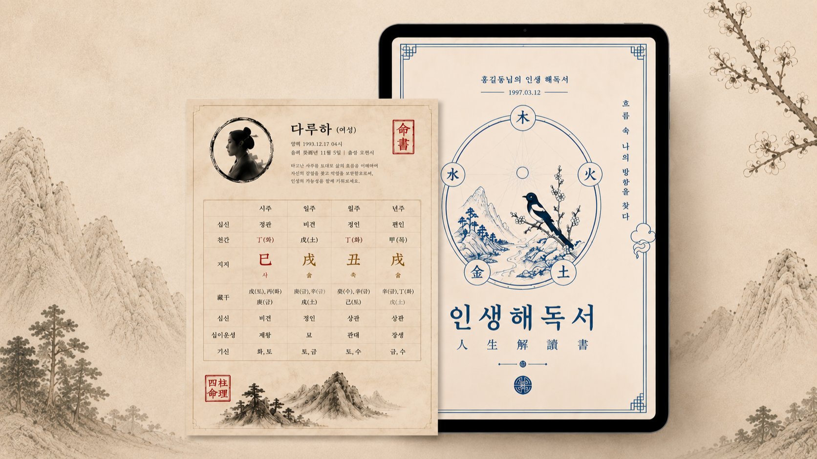 1,000년 전통명리 1:1 개인 맞춤사주