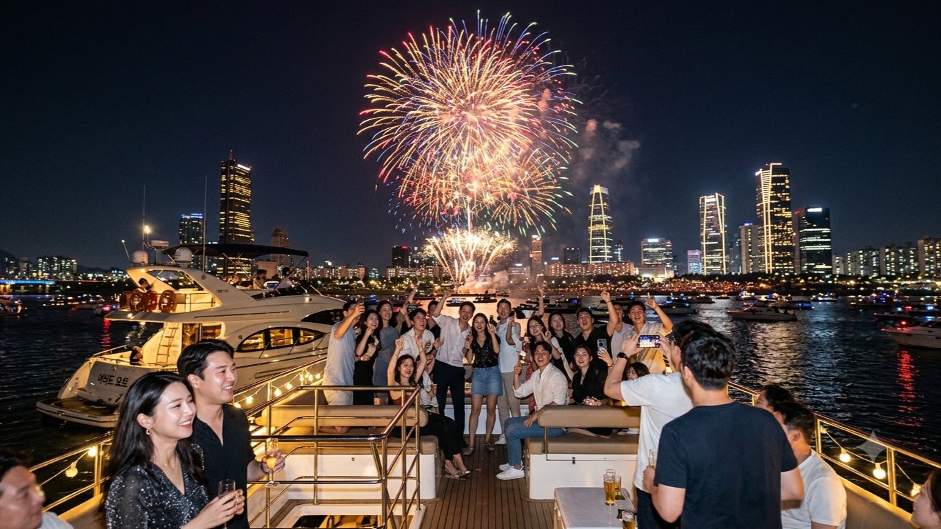 2026年汝矣岛烟花节｜不在人群中，尊享游艇上的绝佳观赏点
