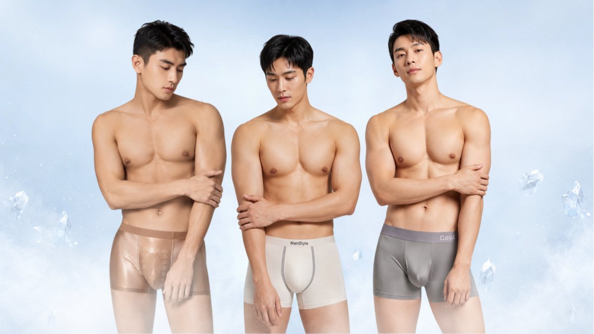 [-5℃ Instantly] Say Goodbye to Heat with 3 Custom Cooling Boxer Briefs