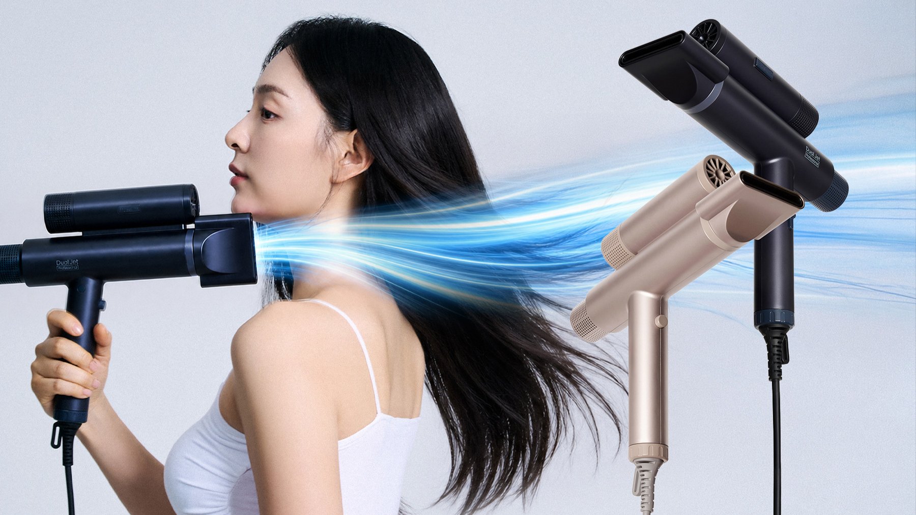 "Dry Long Hair Twice as Fast" | Dual BLDC Motor Professional Hair Dryer