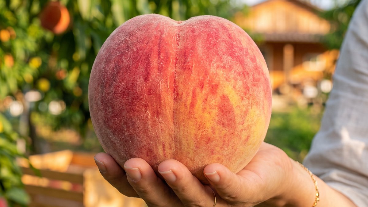 [500g] The King Peach Loved by 1% of Connoisseurs! Bursting with 13 Brix Sweetness and Juiciness