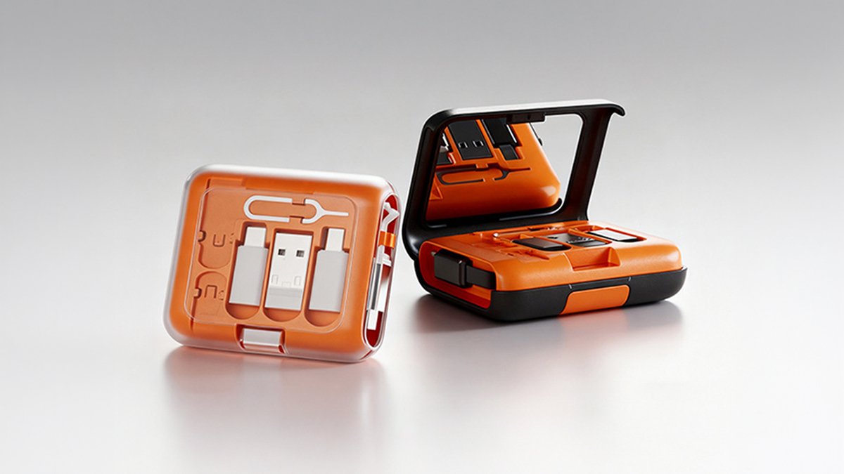 Travel Essential 6in1 Auto-Retract Multi Cable | Tangle-Free Reel Design