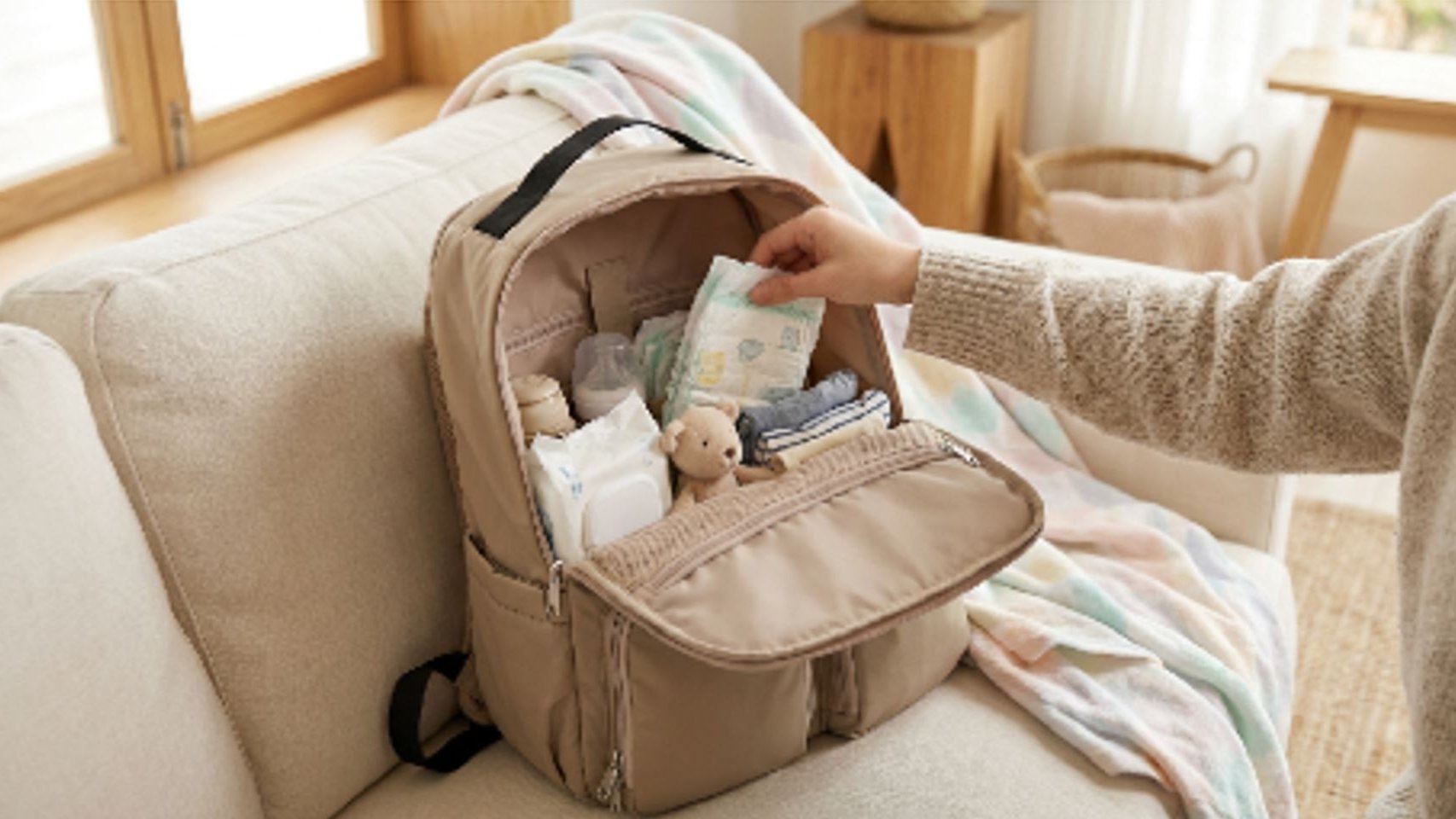 A diaper backpack crafted by a dad who knows real comfort