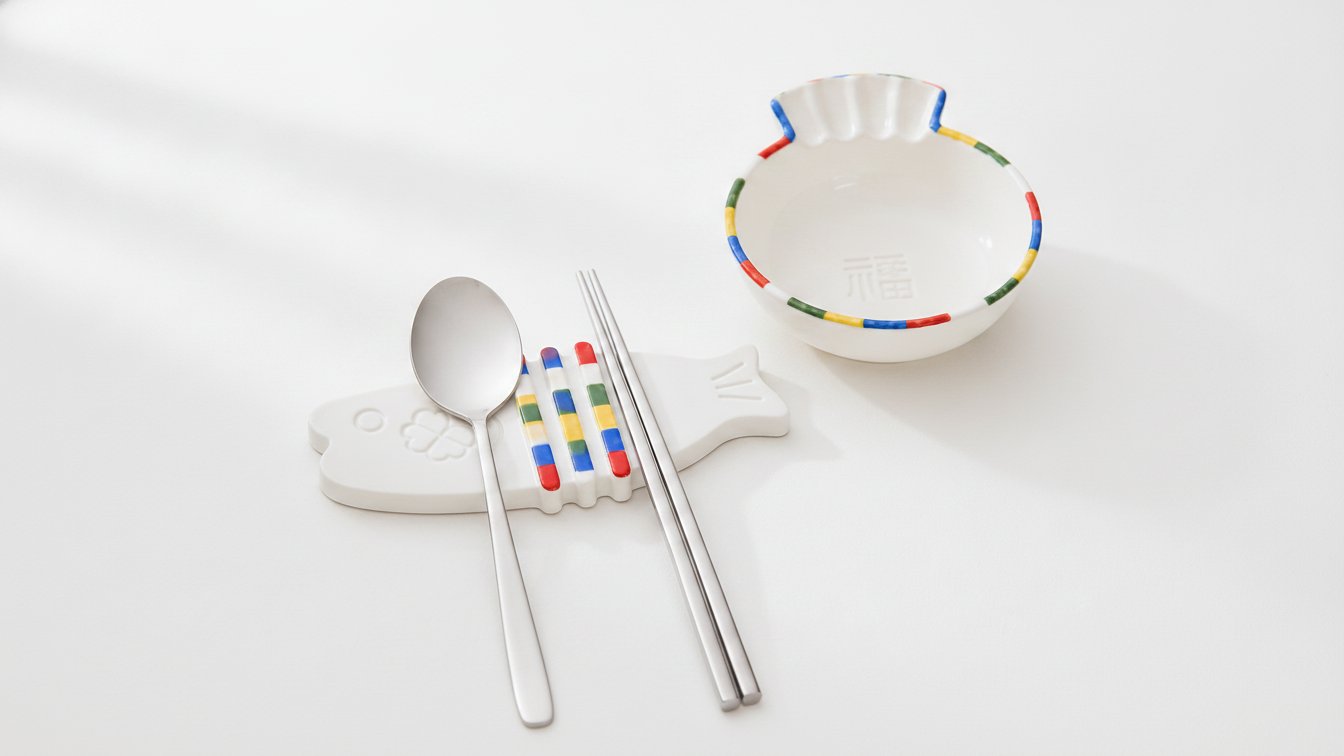 명태 액막이 받침과 복주머니 종지의 새로운 만남