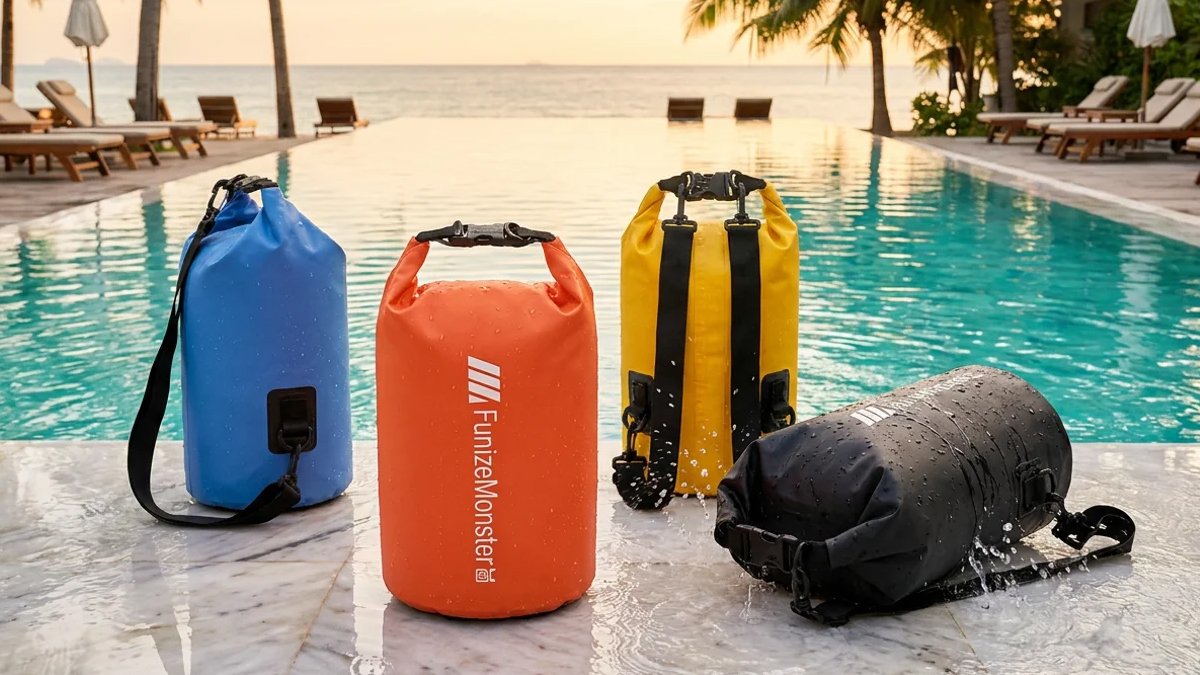 水をシャットアウト、持ち物はしっかりロック！防水ロック付きドライバッグ