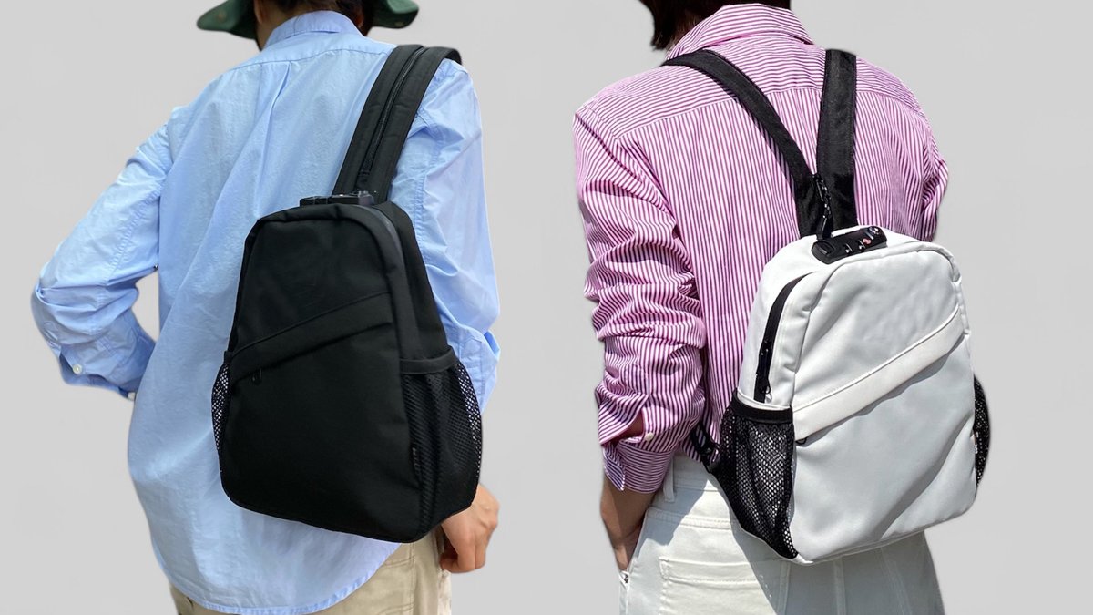 [2in1] Transform your look with one strap. From backpack to shoulder bag in a snap
