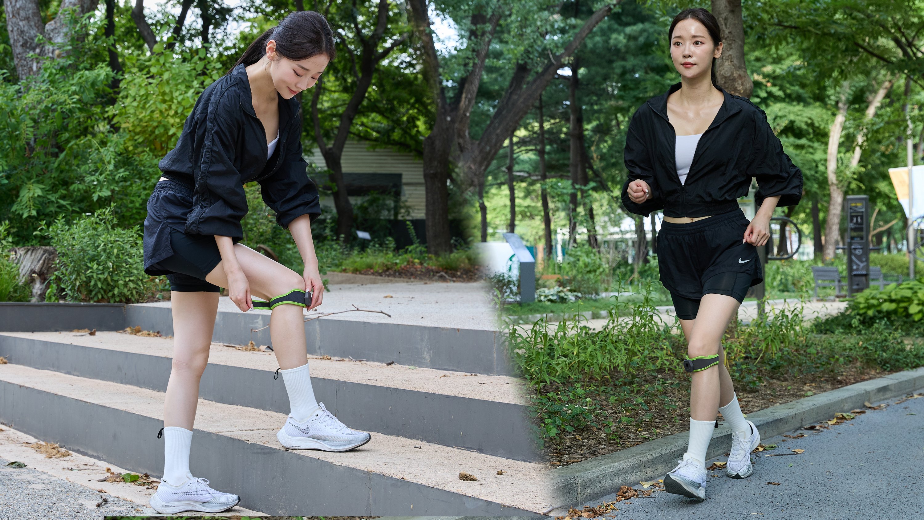 무릎 마사지는 앉아서만? 걷는 내내 켜두는 무릎케어 블루필 니톡스