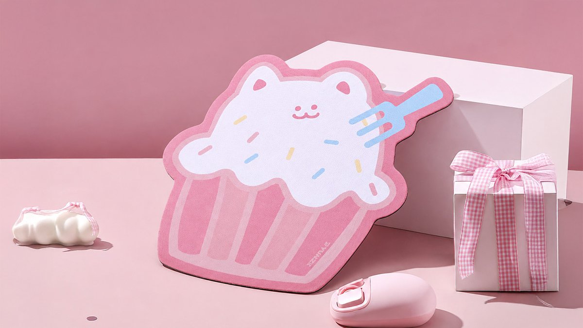 말랑말랑 고양이 컵케익, 마우스패드로 등장!