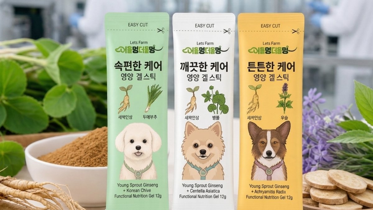 [와디즈 최초] 반려견용 스마트팜 새싹인삼과 맞춤 원물의 영양 겔 스틱